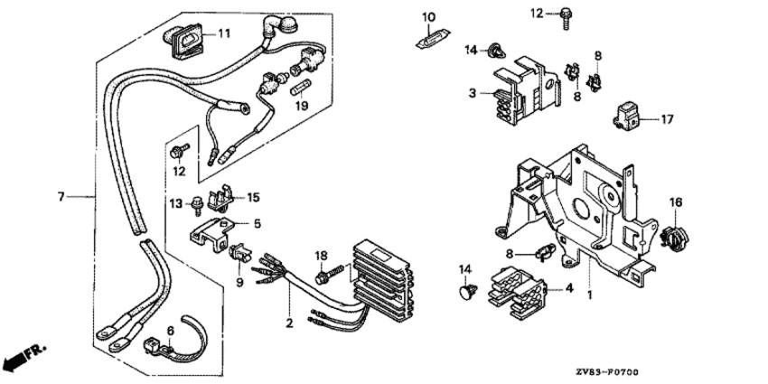Regulator/стартер трос