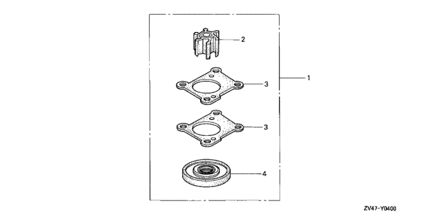 Водяная помпа impeller комплект