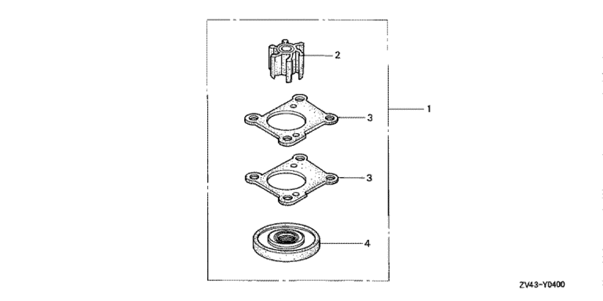 Водяная помпа impeller комплект