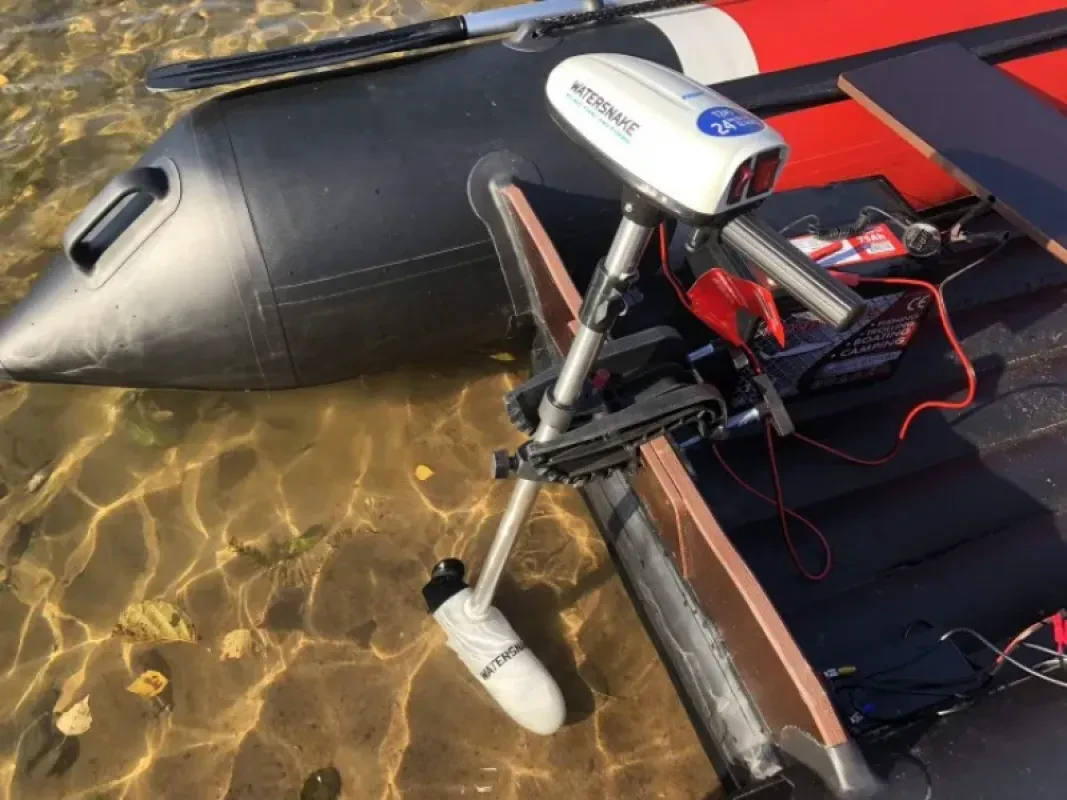 Jarvis Walker Электромотор для лодки ПВХ WaterSnake T24W Белый