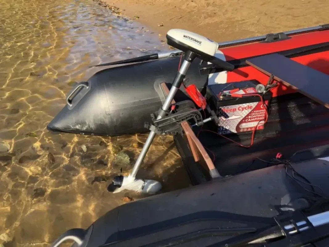 Jarvis Walker Электромотор для лодки ПВХ WaterSnake T24W Белый