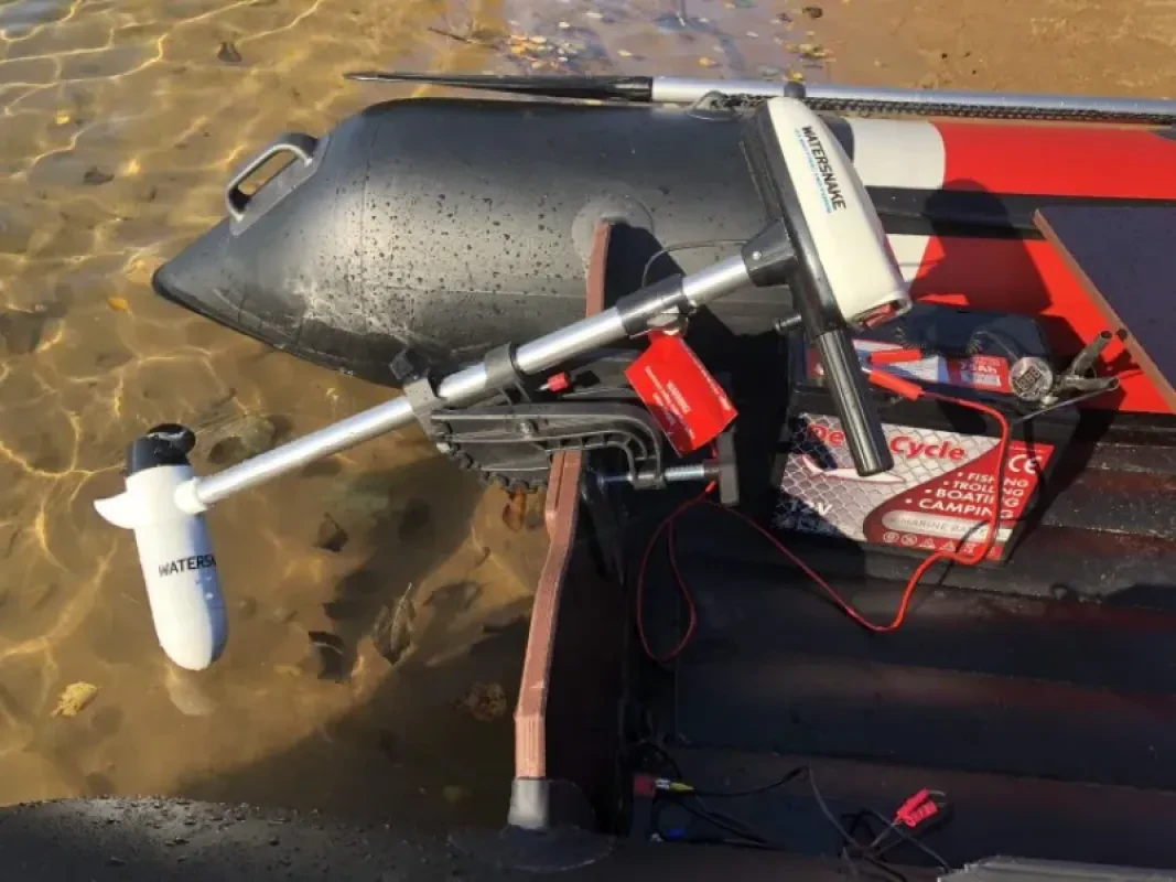 Jarvis Walker Электромотор для лодки ПВХ WaterSnake T24W Белый