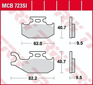 Колодки тормозные (серия Sinter Offroad) MCB723SI
