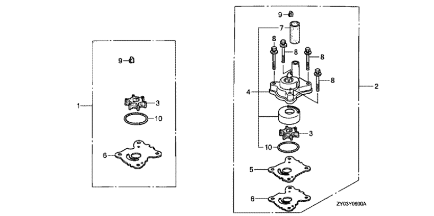 Impeller насос комплект