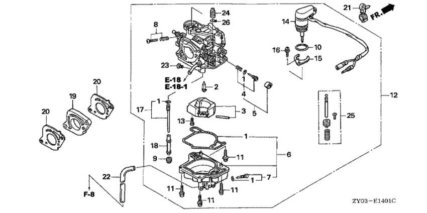 Карбюратор в сборе