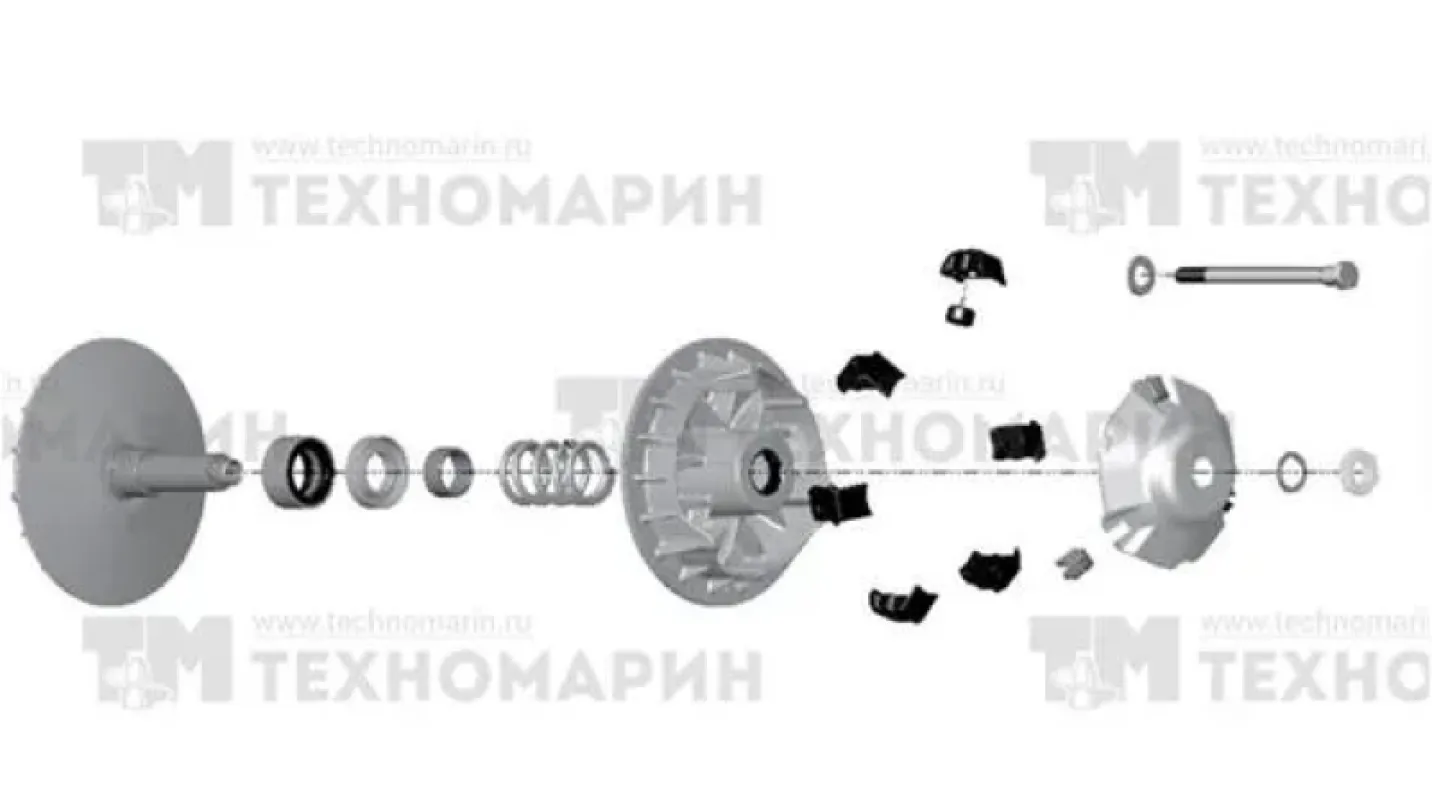 CVTech Ведущий вариатор квадроцикла BRP  (нов. арт. 0900-0391)