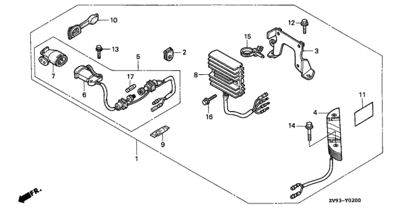 Charge receptacle комплект (6a)
