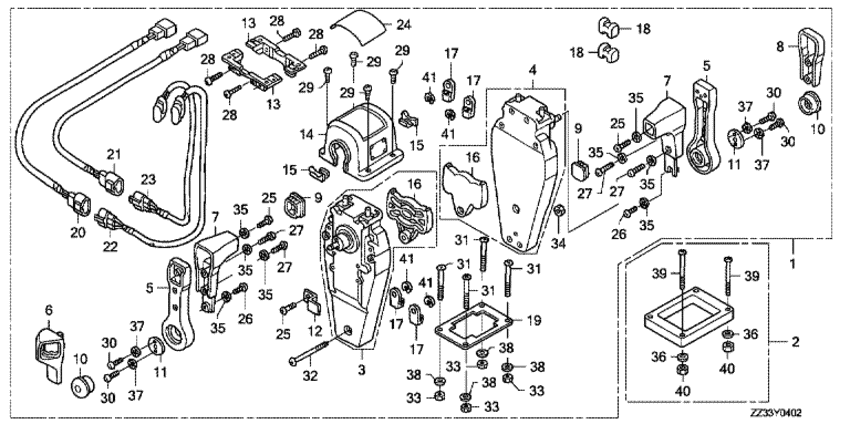 Дистанционное управление в сборе