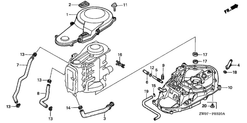 Timing belt крышка/mount корпус