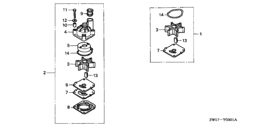 Impeller насос комплект