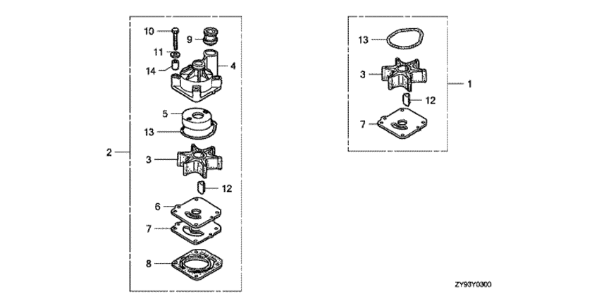 Impeller насос комплект