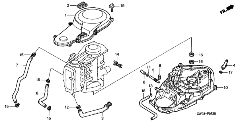 Timing belt крышка/mount корпус