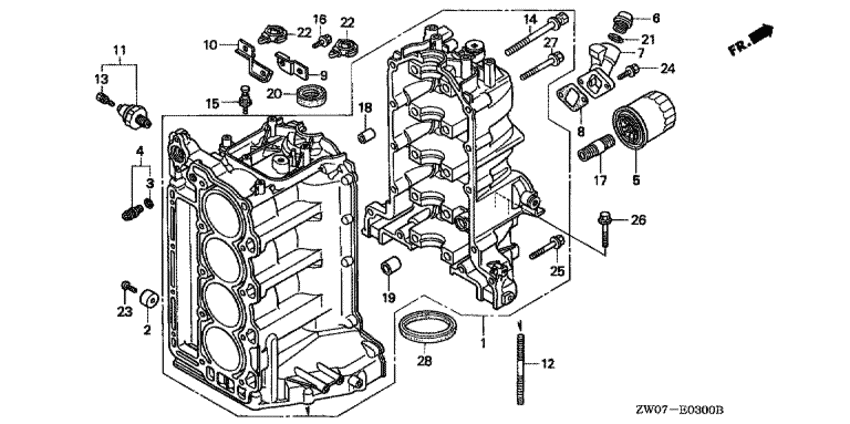 Блок в сборе цилиндр
