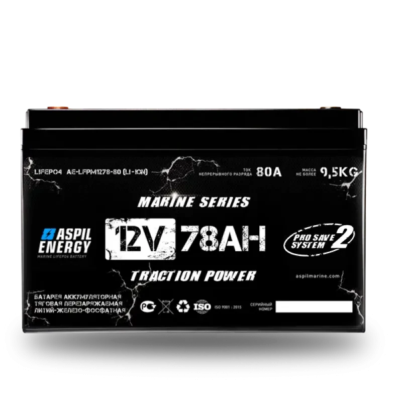 АКБ Aspil Energy 12V 78Ah (ан. GEL/AMG 130Ah) AE-LFP1278 (21005623)