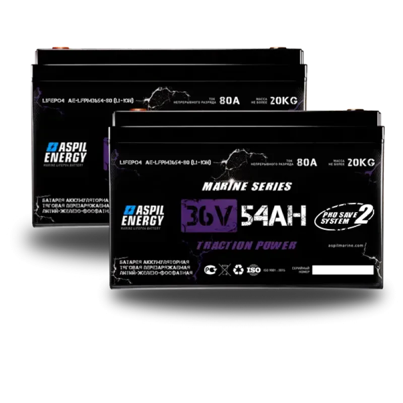 АКБ Aspil Energy 36 V 108Ah (ан. GEL/AGM 185 Ah) AE-LFP3654*2