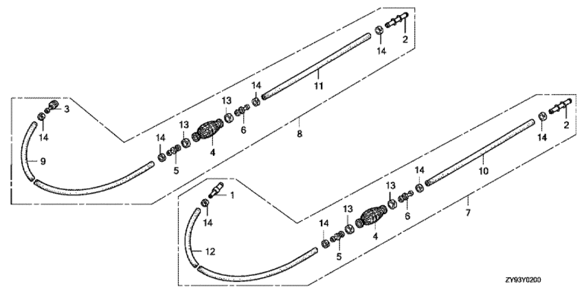 Топливный бак tube