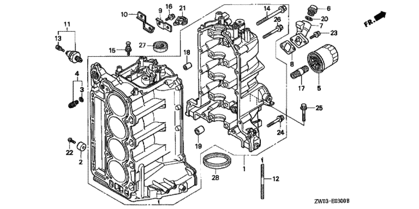 Блок в сборе цилиндр
