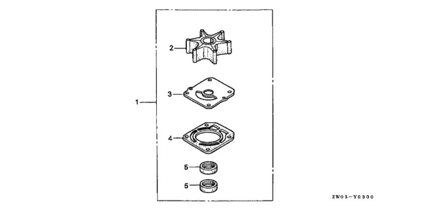 Водяная помпа impeller комплект