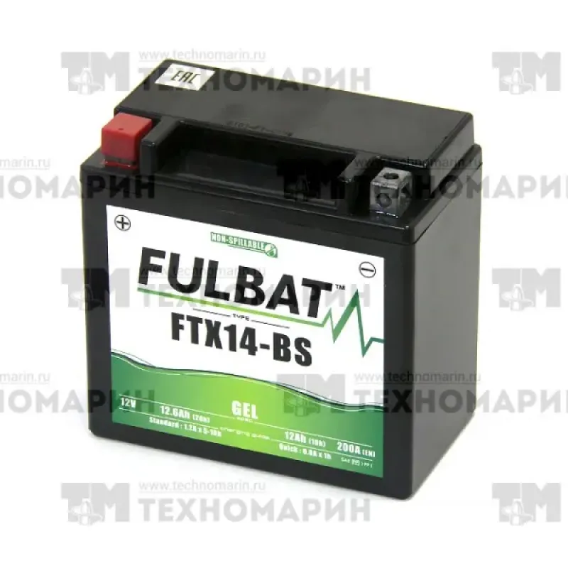 FULBAT Аккумулятор гелевый  (YTX14-BS)