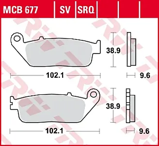Колодки тормозные (серия Sinter Street SV) MCB677SV