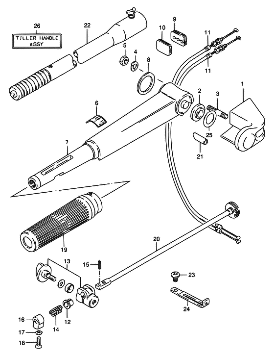Рукоятка bars ((модель:86~92); NOTE: REFER TO FIG.45 (H- 4) для модель:93~00)