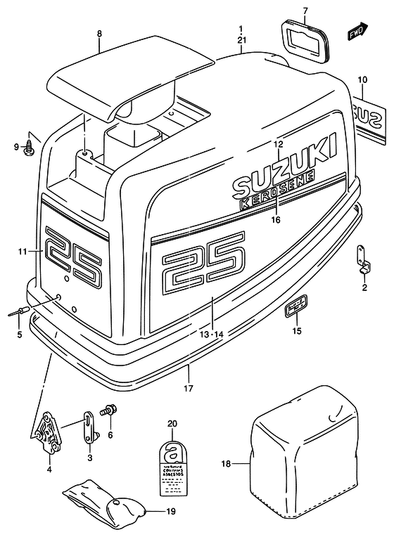 Крышка двигателя