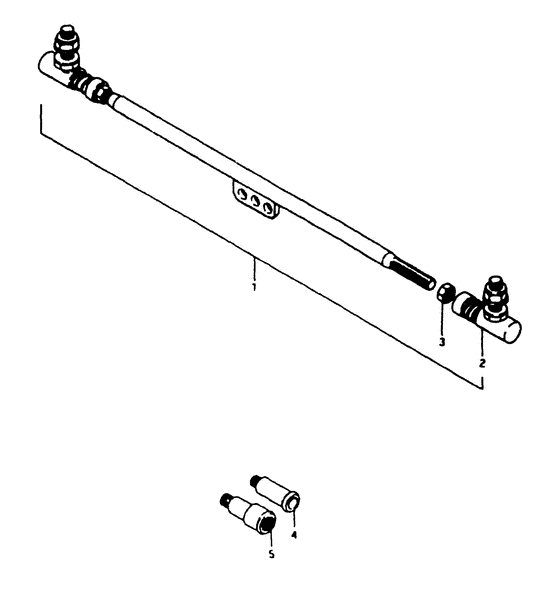 Tie rod тяга spindle zincated yello (опция;)