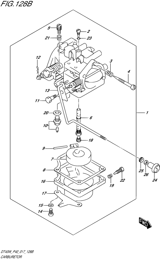 Карбюратор transom ((L2) (DT40W P40))