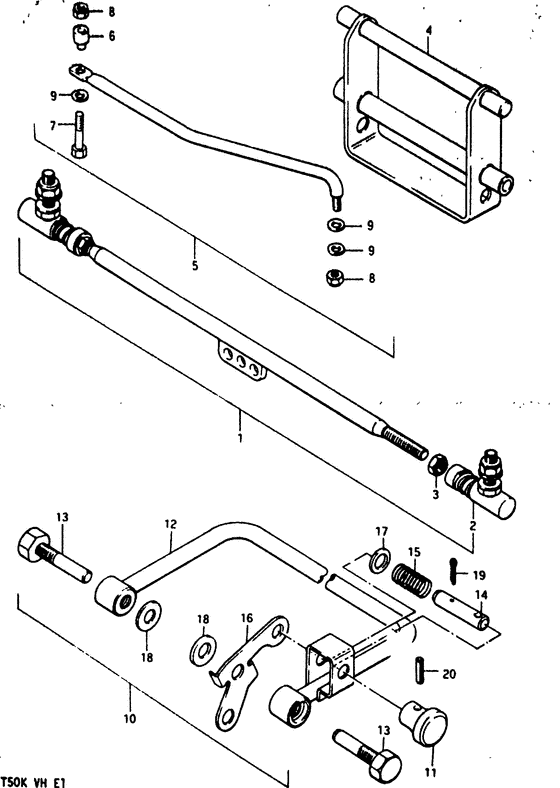 Tie rod тяга spindle zincated yello (опция;)