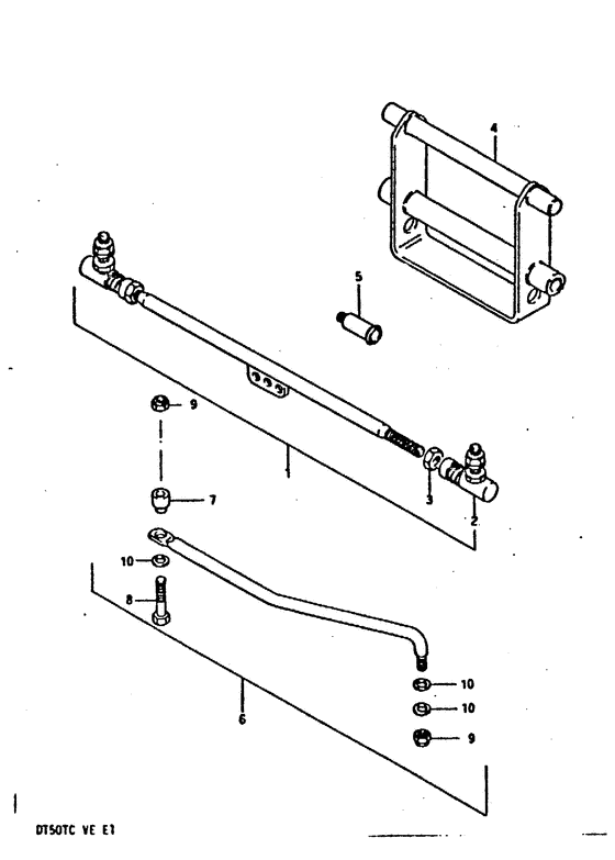 Tie rod тяга spindle zincated yello (опция;)
