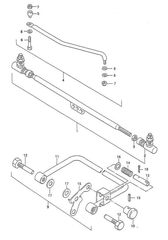 Tie rod тяга spindle zincated yello (опция;)