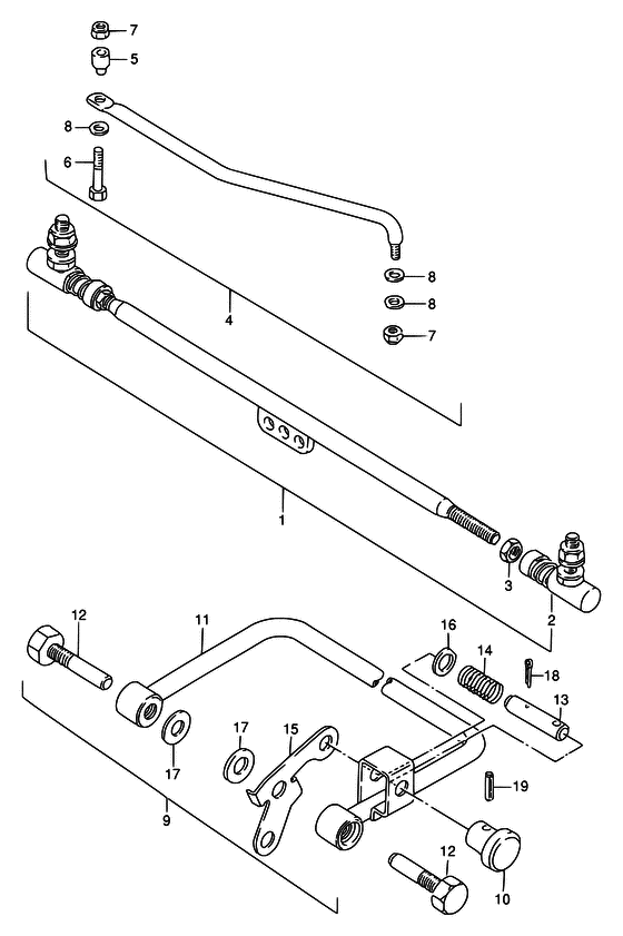 Опция: поперечная рулевая тяга