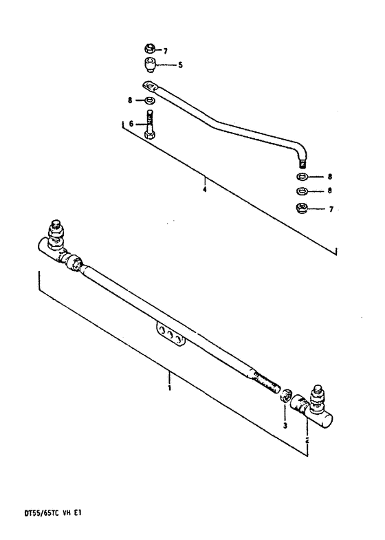 Tie rod тяга spindle zincated yello (опция;)