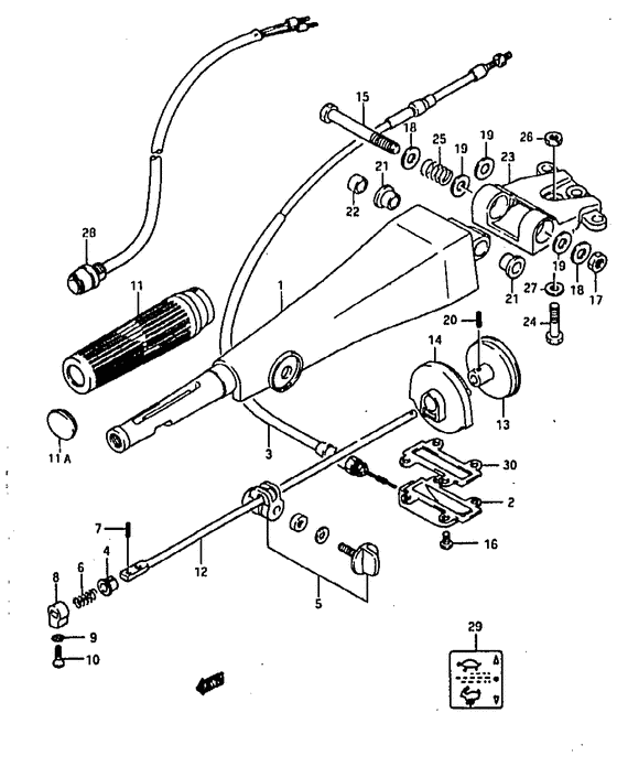 Dt75mq, dt85mq, dt85qh) рукоятка bars (dt75whq