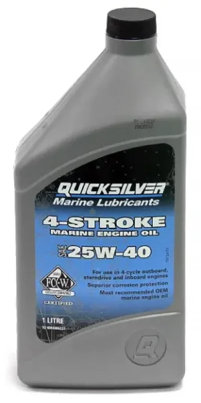 Quicksilver Масло 4х такт для стационаров 25W40 (1л)