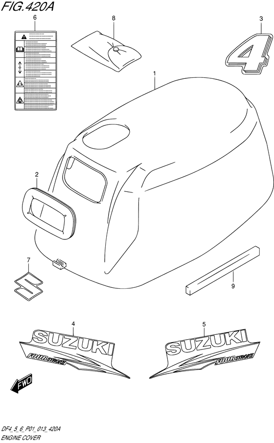 Крышка двигателя