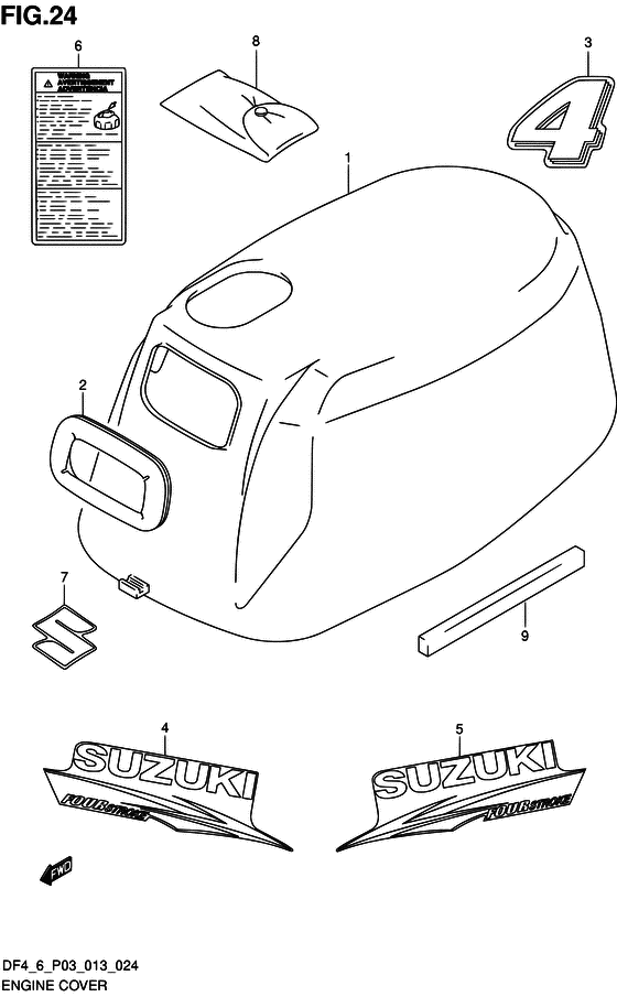 Крышка двигателя