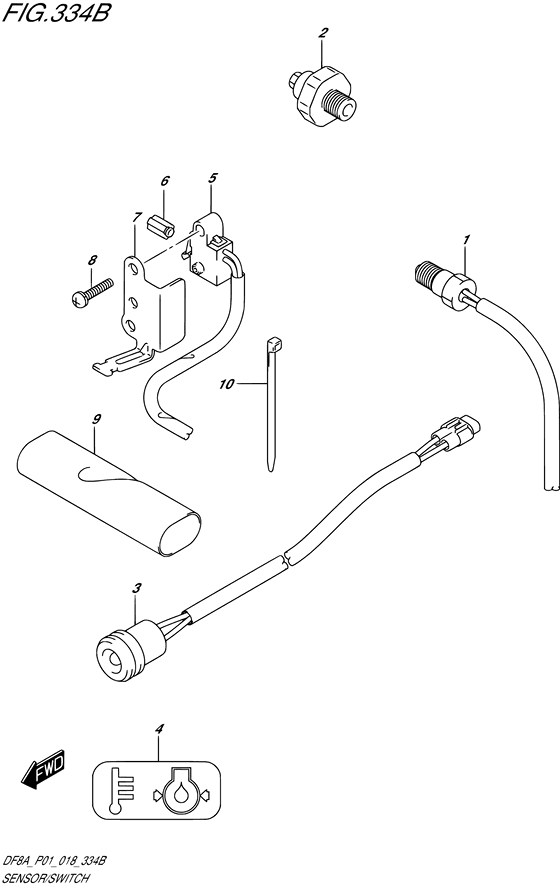 Sensor/switch ((DF8AR)(DF9.9AR); NOTE : DF8AR P01 DF9.9AR P01)