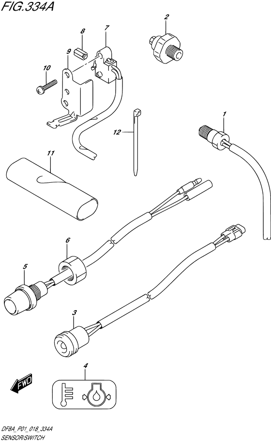 Sensor/switch ((DF8A)(DF9.9A); NOTE : DF8A P01 DF9.9A P01)