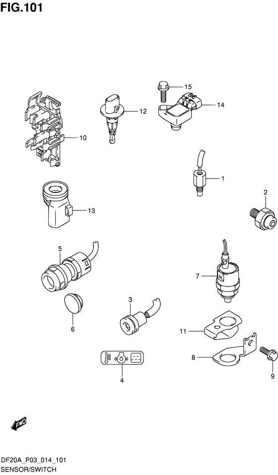 Sensor/switch ((DF20A P03))