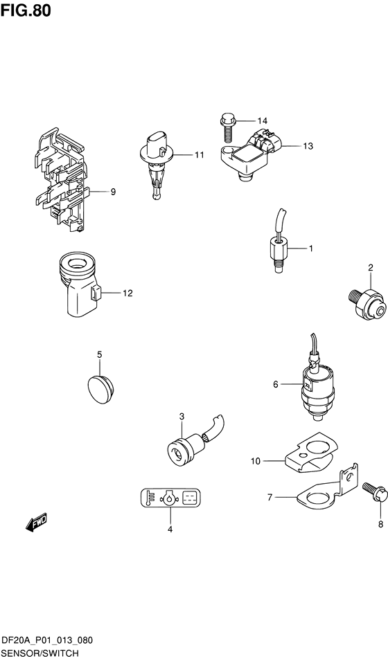 Sensor/switch ((DF15AR P01))