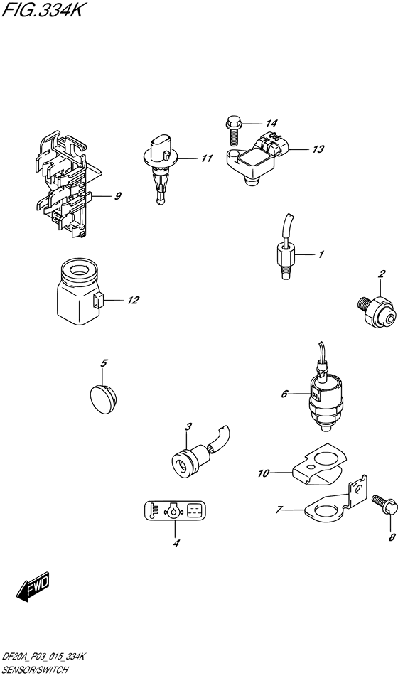Sensor/switch ((DF20AT P03))