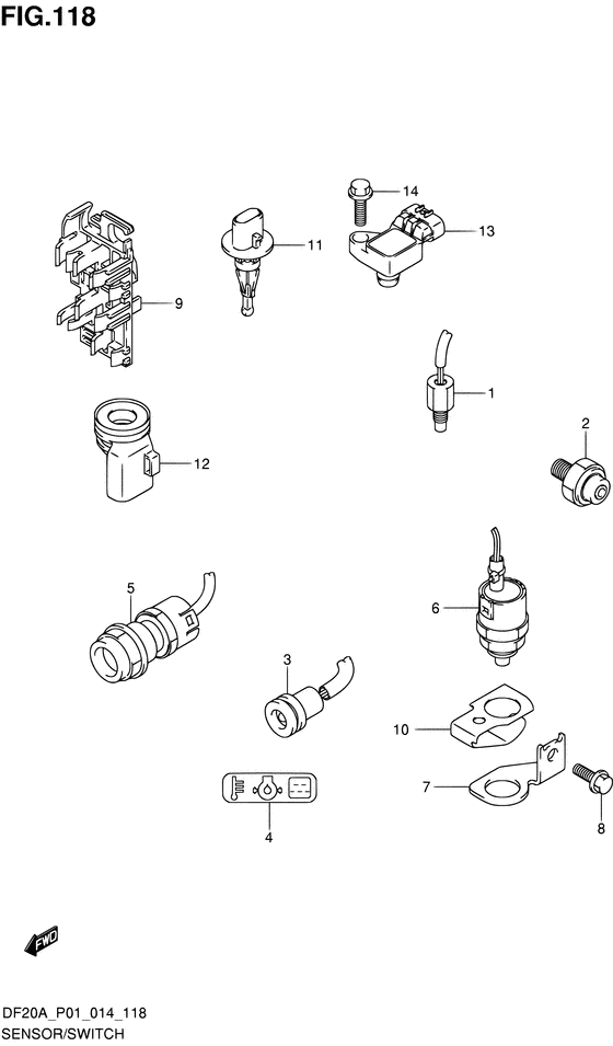 Sensor/switch ((DF15ATH P01))