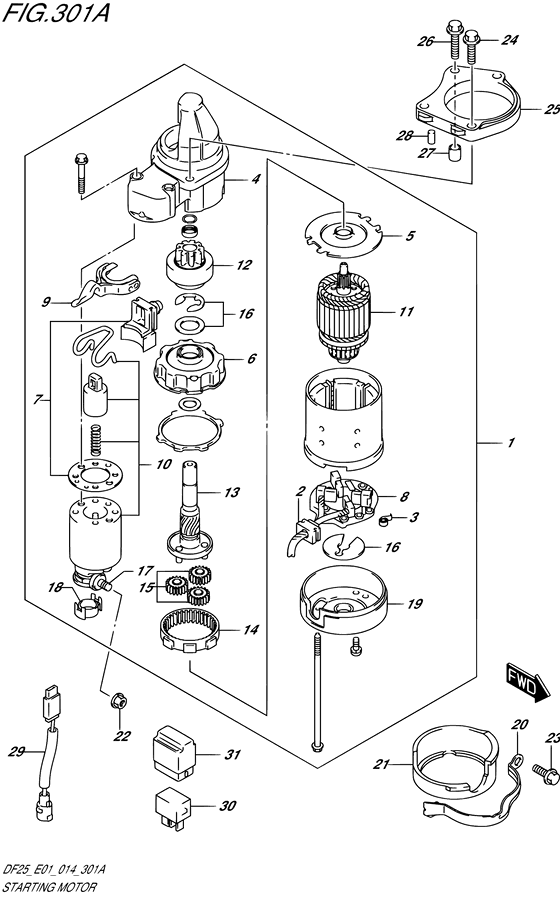 Стартер электрический
