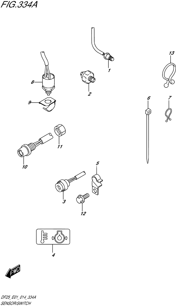 Sensor/switch ((DF25 E01))