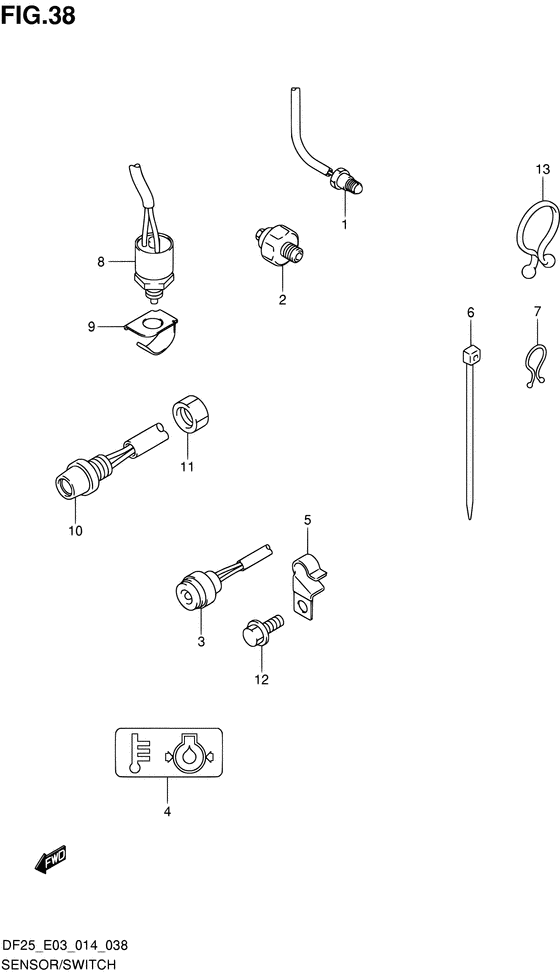 Sensor/switch ((DF25 E03))