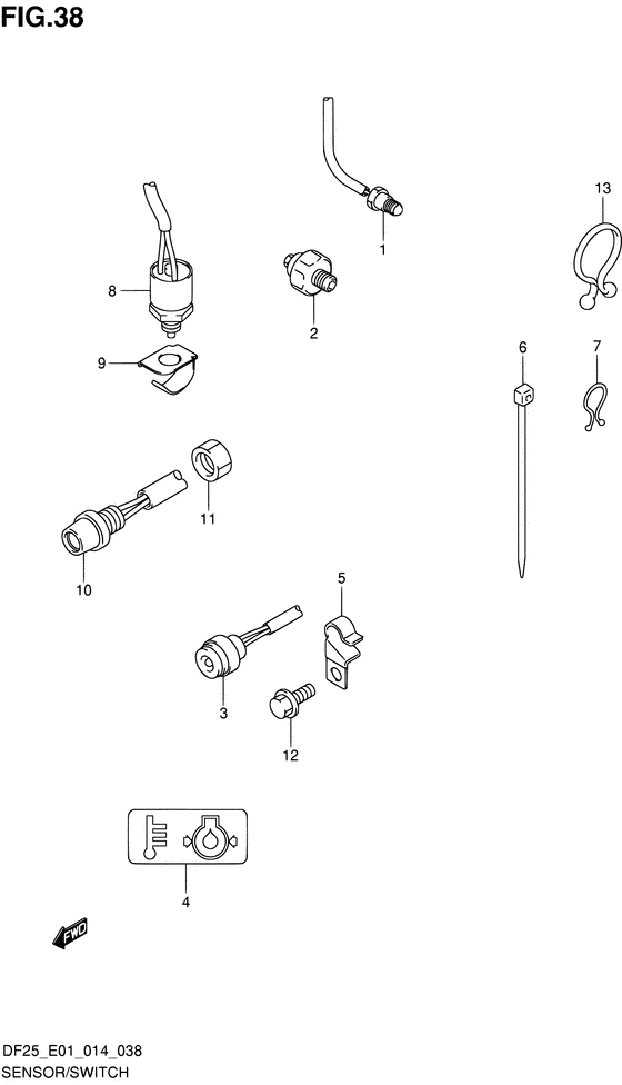 Sensor/switch ((DF25 E01))