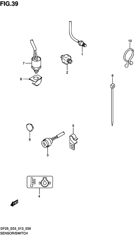 Sensor/switch ((DF25R E03))