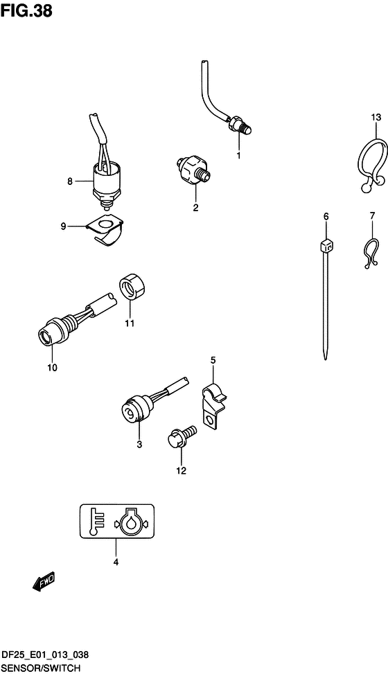 Sensor/switch ((DF25 E01))
