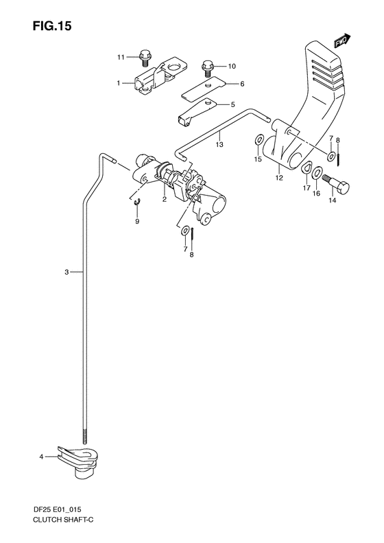 Вал сцепления
